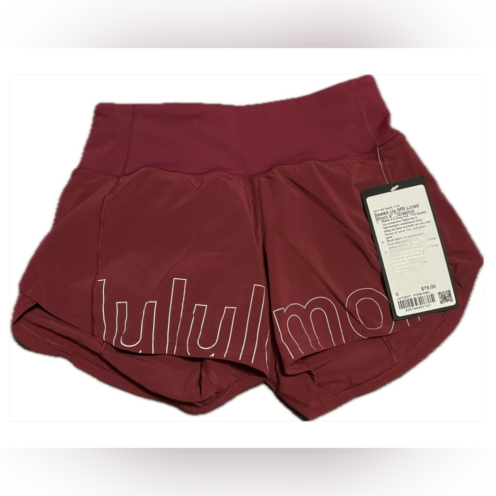 Speed up MR lined short 4” graphic